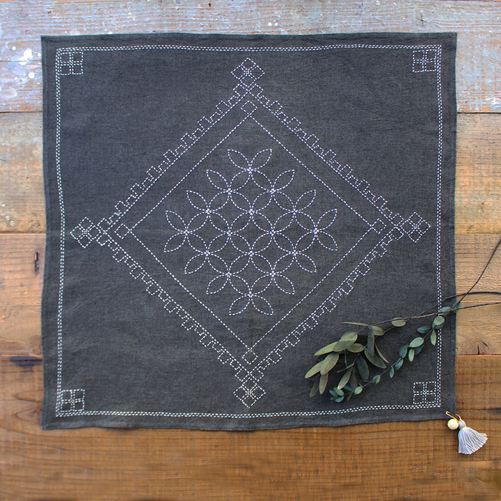 Linen Cloth Sashiko Kit (Shippo)