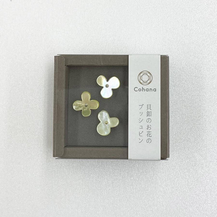 貝釦のお花のプッシュピン 単色 - Cohana Online Store