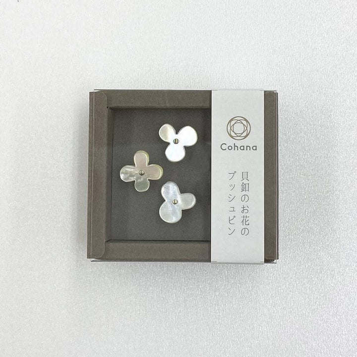 貝釦のお花のプッシュピン 単色 - Cohana Online Store