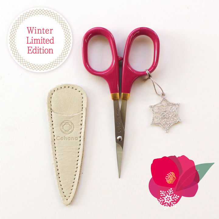 [Winter Limited Edition 2024] Small Scissors with Lacquered Handles KANTSUBAKI