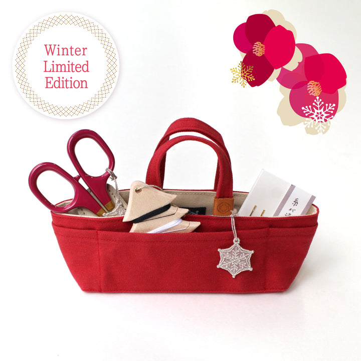 [Winter Limited Edition 2024] Mini Waxed Canvas Tote Sewing Set KANTSUBAKI