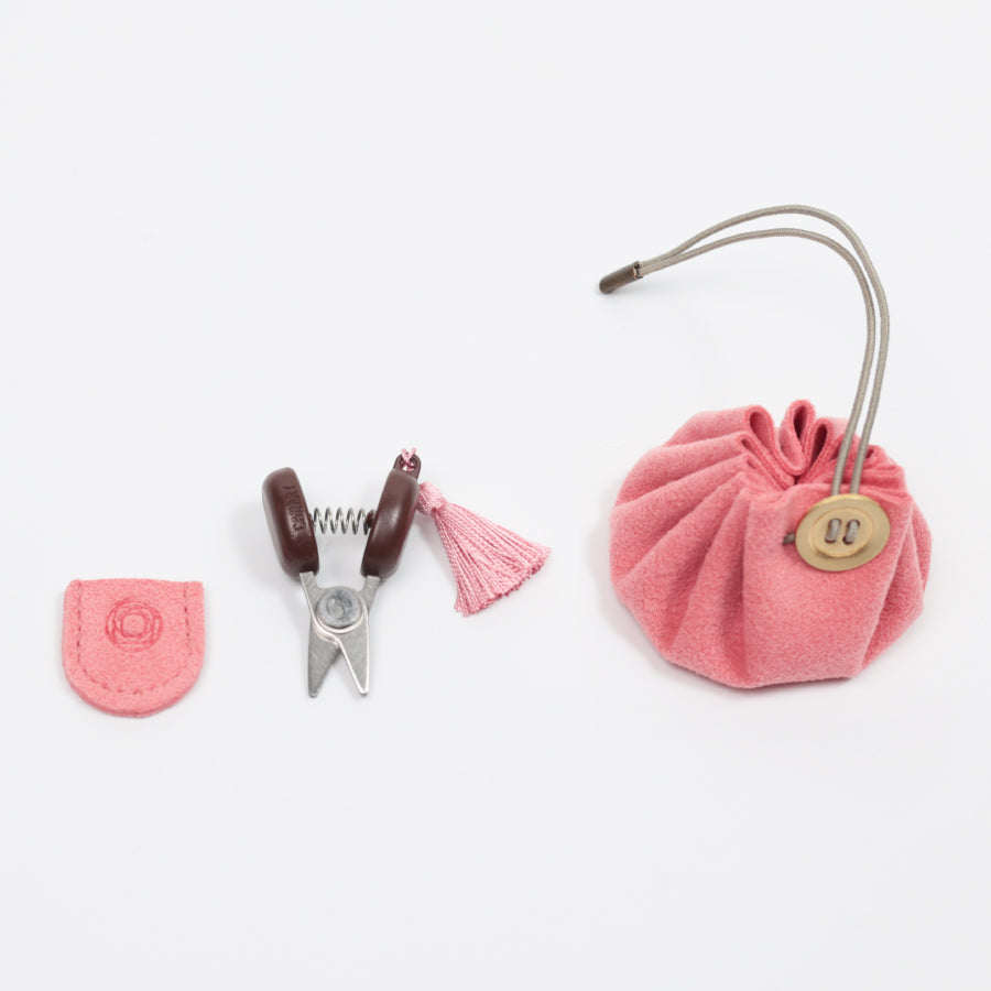 Seki Mini Scissors and Mini Drawstring Pouch Set