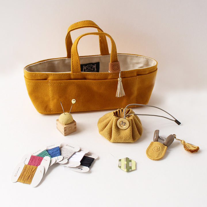 Mini Waxed Canvas Tote Sewing Set