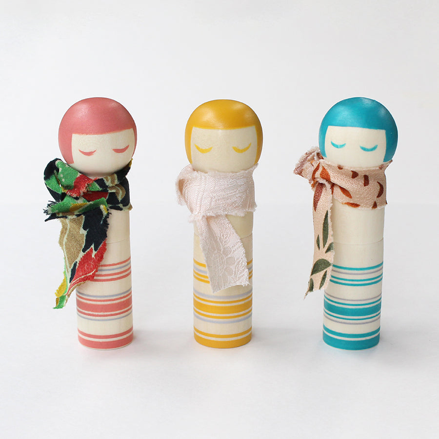 [Available in Limited Quantities]Kimono-styled Kokeshi Doll Pincushion