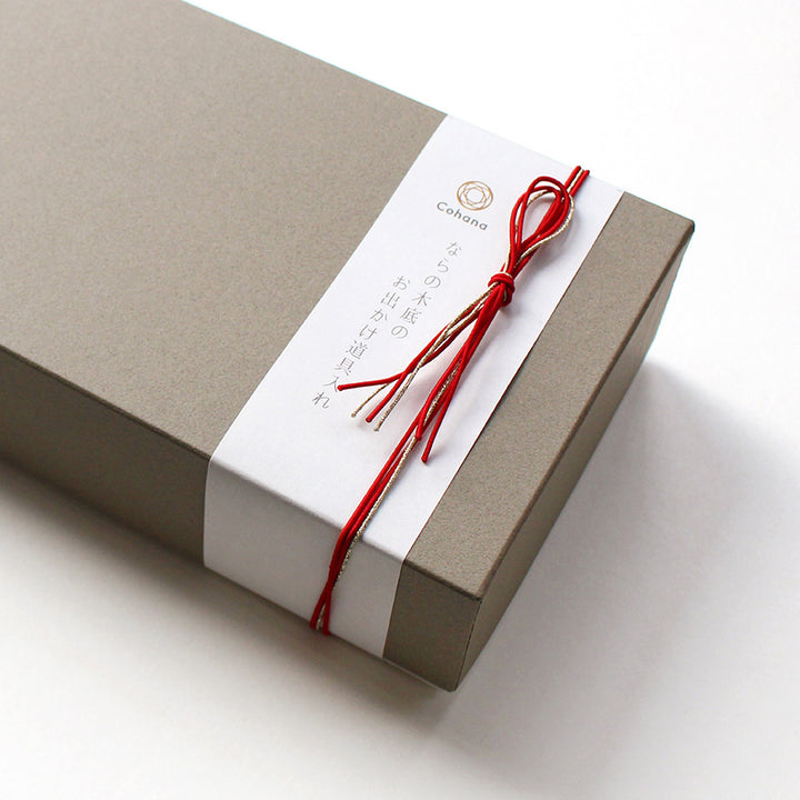 【数量限定・予約B:入荷11月下旬】ならの木底のお出かけ道具入れ あか