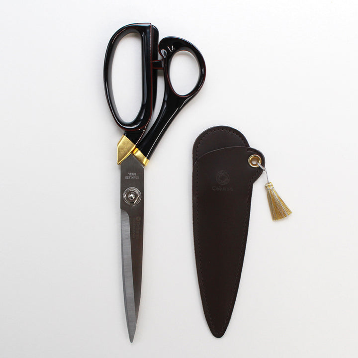 Sewing Shears with Lacquered Handles and Gold Leaf Tamenuri(45-442)