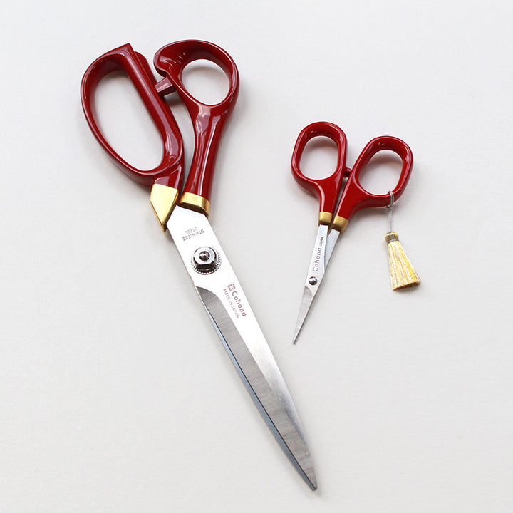 Sewing Shears with Lacquered Handles and Gold Leaf Shunuri(45-443)
