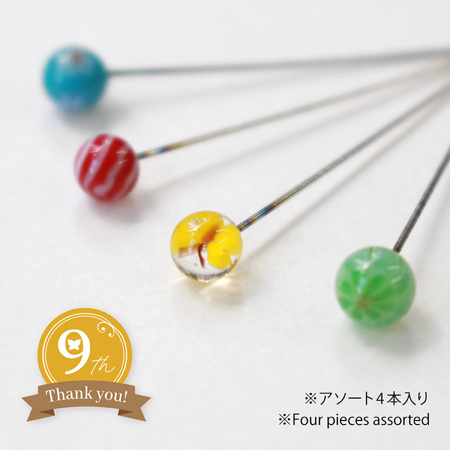  [Available in Limited Quantities] 9th Anniversary Tombo-dama Sewing Pins Butterfly (45-452)