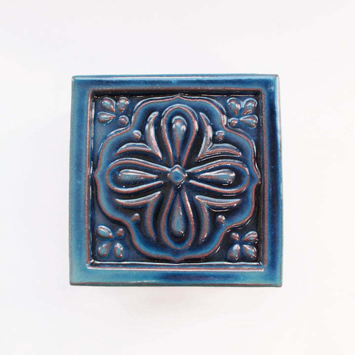 [Pre-order: Estimated Arrival in Mid-October] Awaji Tile Box &amp; Mini Sewing Set – 紺藍 (45-480)