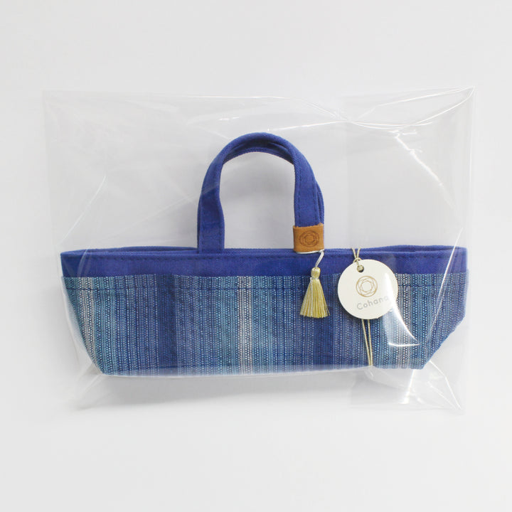 【数量限定・予約:入荷10月中旬】しじら織と帆布の豆道具入れ 紺藍 / 濃藍（本体のみ）