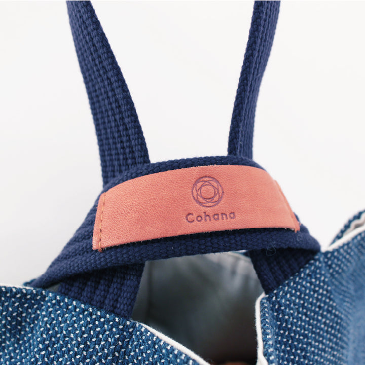 [Pre-order: Estimated Arrival in Mid-October] Sashiko-Ori Project Bag – 濃藍  (45-484)