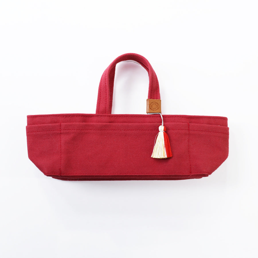 【数量限定・予約B:入荷11月下旬】豆道具入れのお裁縫セット あか