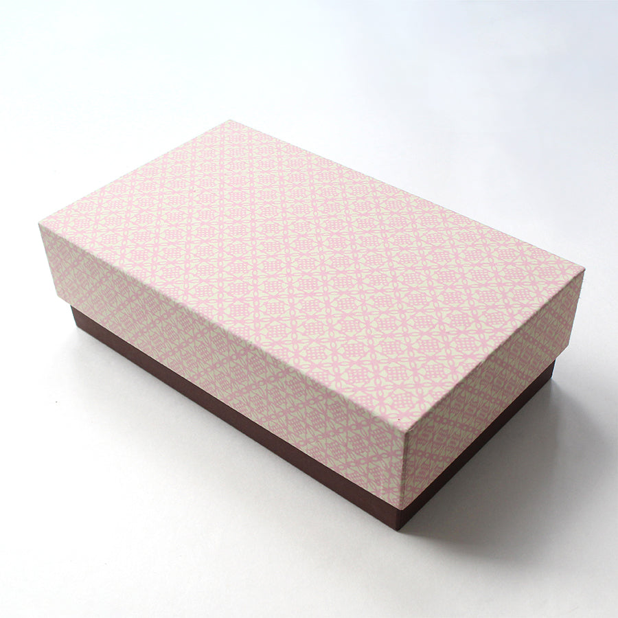 Stationery Set in Haibara Chiyogami Box SAKURA  (45-356)