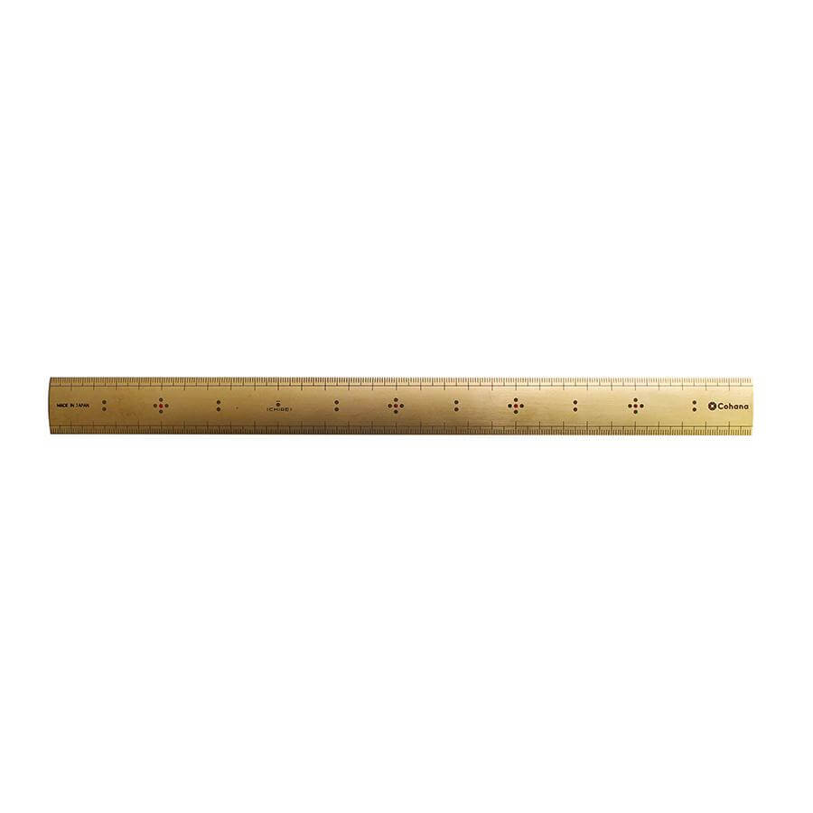 真ちゅうの竹尺　30cm (45-048) - Cohana Online Store
