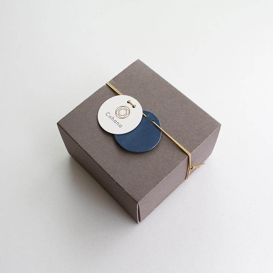 白なめし革の巾着 - Cohana Online Store