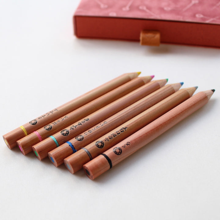 Mini Colored Pencils in Ukigami Box